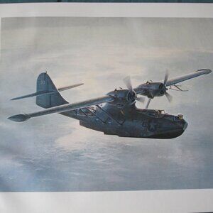Keith Farris Aviation 9" x 11" Bookplate Print - Water Landing